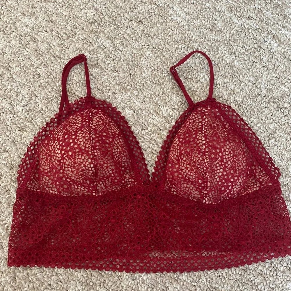 Victoria's Secret Red Lace Bralette